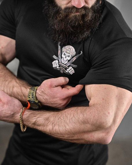 Тактическая потоотводящая футболка водитель черная ДЛ6481 | Зображення 4