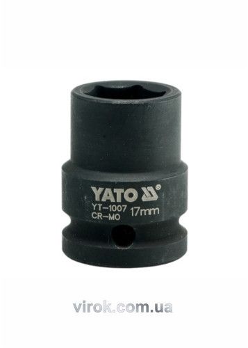 Головка торцева ударна шестигранна YATO 1/2" М17 х 39 мм (YT-1007)