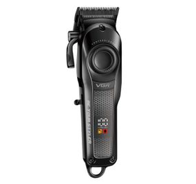 Машинка для стриження VGR V-170 Professional Hair Clipper 6 насадок 1.5-13 мм LED-дисплей акумуляторна 5 Вт Чорна