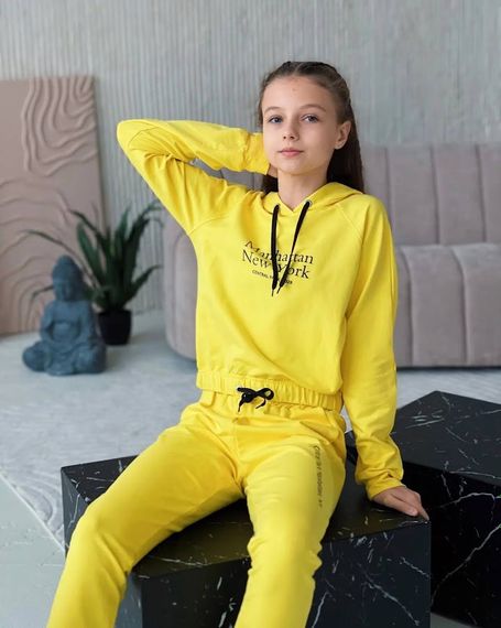 Костюм для дівчинки (підлітковий) Носи своє 140 Жовтий (p-7719-99896) | Зображення 3