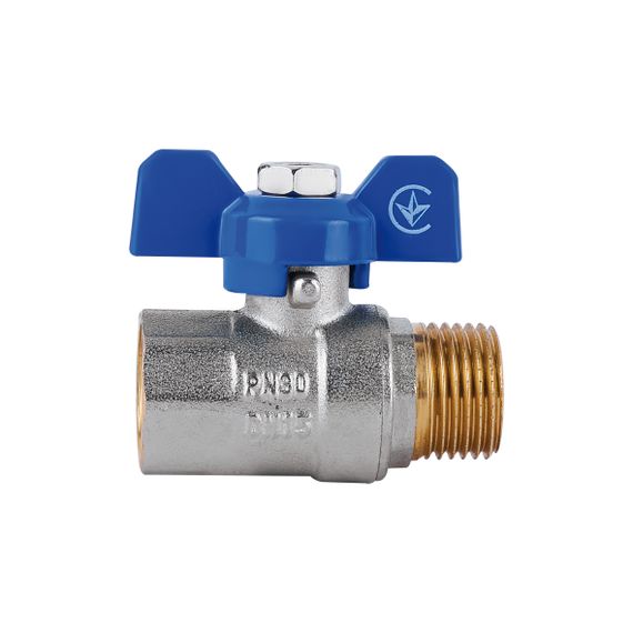 Кран кульовий SD Plus 1/2" ВЗ для води (метелик) SD607W15 | Зображення 1