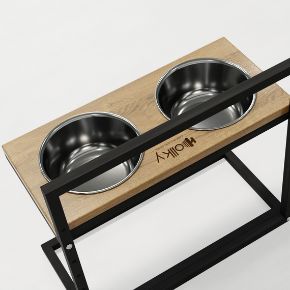 Миски на регулируемой подставке для больших собак Hollky Flex L (2 × 1.8 л) FL-502850-BLNH | Зображення 4