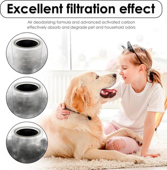 Змінні фільтри для очищувача повітря Levoit HEPA Core 200S H13 Smart Wi-Fi з активованим вугіллям комплект 2 шт | Зображення 3