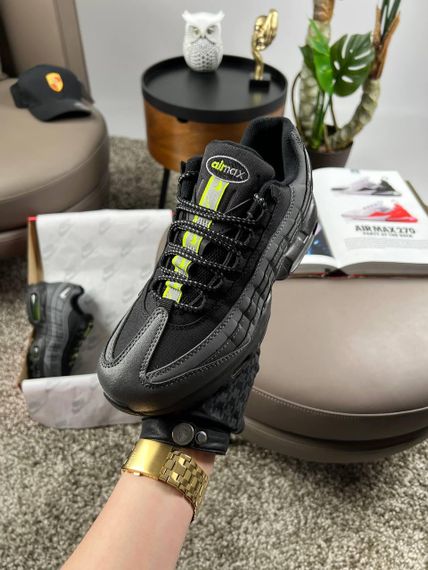 Чоловічі кросівки Air Max 95 Dark Grey Black весна / літо / осінь A3861 | Зображення 4