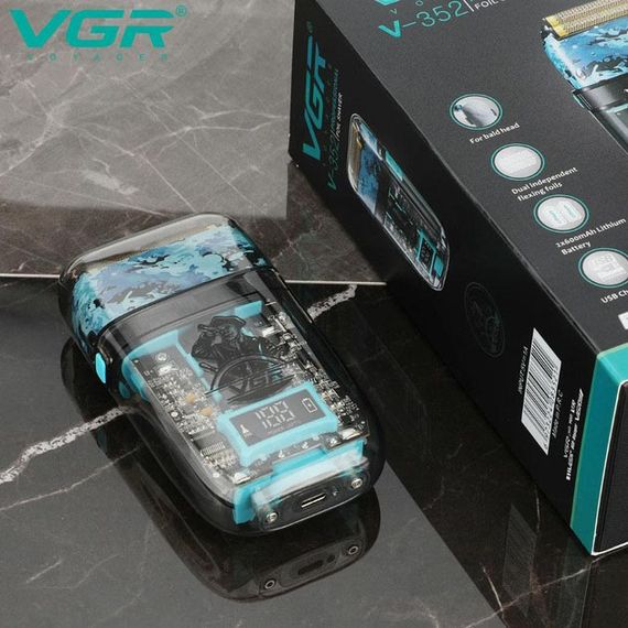 Акумуляторна чоловіча електробритва VGR V-352 для гоління бороди та вусів шейвер для ідеальної гладкості | Зображення 6