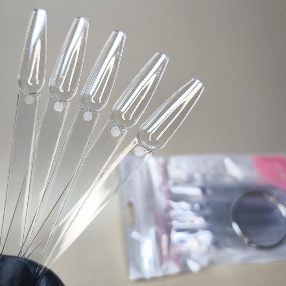 Типсы балерина кольце (10шт) прозрачные