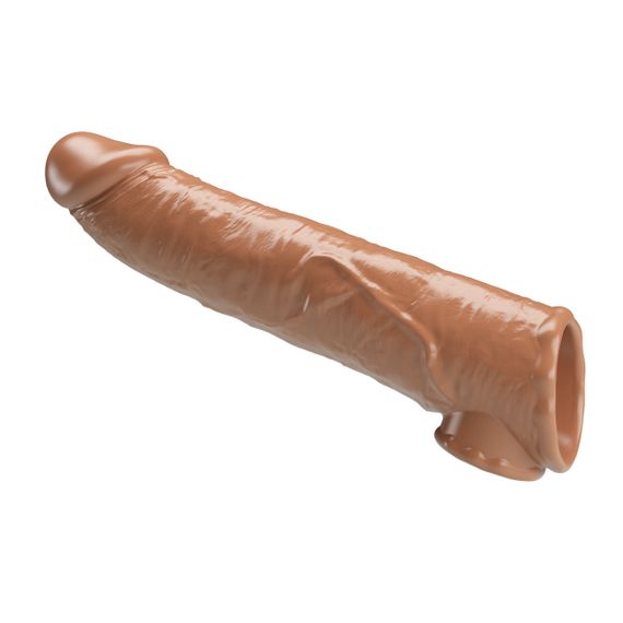 Подовжуюча насадка Pretty Love - Silas Penis Sleeve Brown, BI-026279-1 Sex Aura | Зображення 4