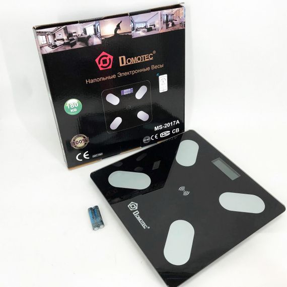 Смарт ваги для підлоги, електронні Domotec MS-2017A з додатком на телефон, до 180 кг | Зображення 1