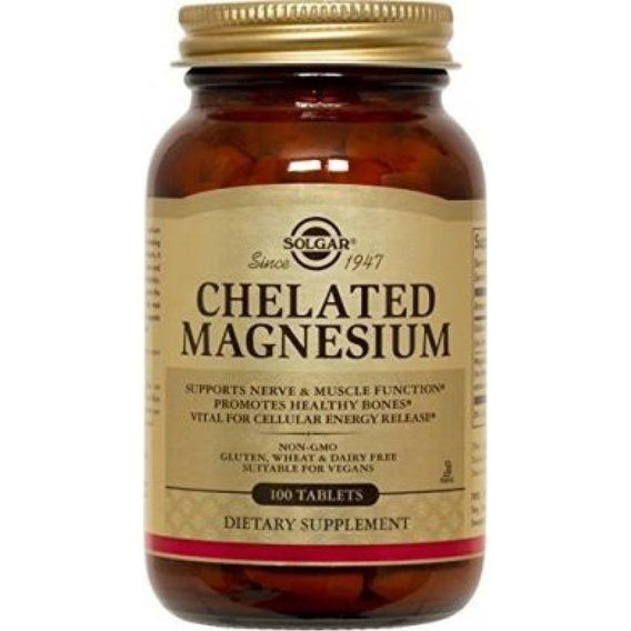 Микроэлемент Магний Solgar Chelated Magnesium 100 Tabs SOL-54709