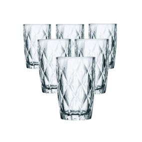 Набір склянок для напоїв 6 шт. з товстого скла 400 мл склянки для холодних напоїв HP-YH-63