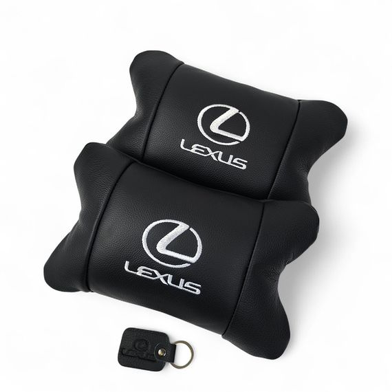 Дорожня подушка в автомобіль Lexus, Утримуюча подушка для шиї в автомобілі, Подарунок автолюбителю WB-61 | Зображення 4