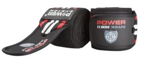 Бинти на лікоть Power System PS-3600 Elbow Wraps Red/Black (пара) (PS-3600_Red-Black)