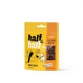 Ласощі для котів Half&Half Adult Cats Chicken з куркою 50 гр