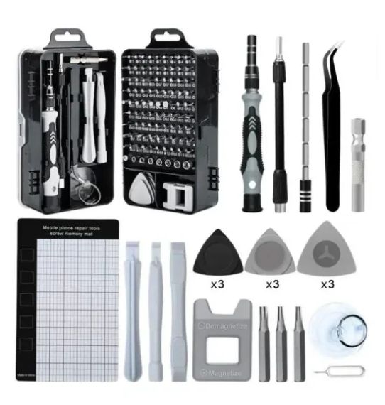 Професійний набір викруток 135 в 1 для ремонту телефону, годинника, планшета | Зображення 1