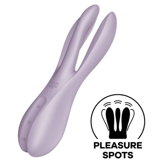 Hi-tech вибратор Threesome 2 violet Sex Aura | Зображення 2