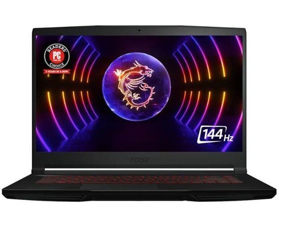 Ігровий ноутбук MSI GF63 Thin 12VE-065NEU / 15.6" (1920x1080) IPS / Intel Core i5-12450H (8 (12) ядер по 3.3 - 4.4 GHz) / 16 GB DDR4 / 1000 GB SSD / nVidia GeForce RTX 4050, 6 GB GDDR6, 96-bit / WebCam б/в | Зображення 1