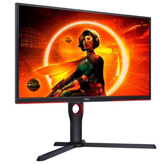 TFT 24.5" AOC 25G3ZM/BK, VA, 240Гц, 0,5 мс, 2х HDMI, DP, USB-hub, HAS, Pivot, чорний | Зображення 1