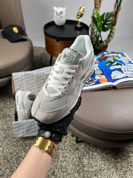 Мужские кроссовки замша  bok Classic LX2200 Grey White весна / літо / осінь A3655 46 | Зображення 5