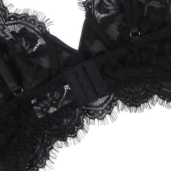 Кружевной комплект, лиф и трусики с поясом Star Night, чёрный, XS-S sexstyle | Зображення 7