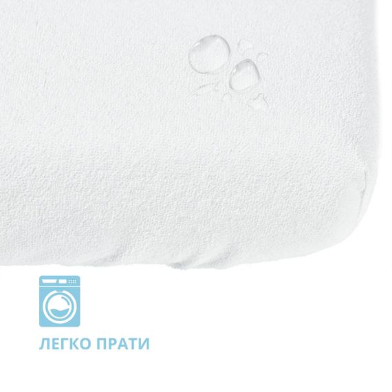 Водонепроницаемый детский наматрасник 2 шт AQUA STOP PAPAELLA 60х120 см с бортом, махровый, 100% хлопок | Зображення 4