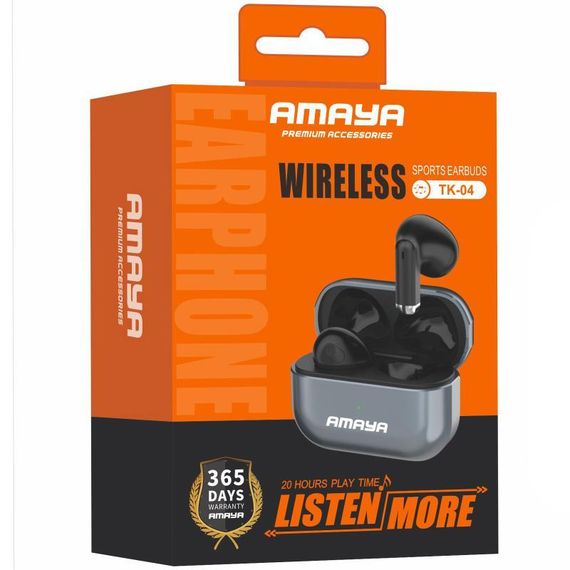 Бездротові TWS навушники Amaya TK04 Gaming Black | Зображення 1