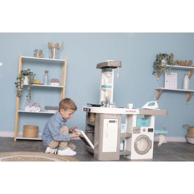 Ігровий набір Smoby Інтерактивний набір 2 в 1 Тефаль Кухня + Пральня (311050) | Зображення 1