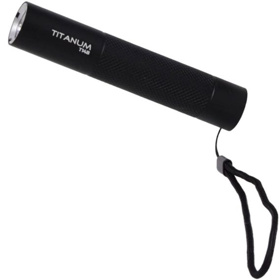 Светодиодный фонарик TITANUM TLF-T14B 300Lm 5000K Black с функцией power bank | Зображення 2
