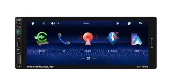 Универсальная магнитола в авто 6288-A 6.9'' Android-13 (4+64GB) With Carplay с пультом 1din | Зображення 7
