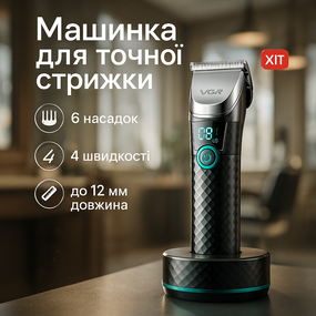 Беспроводной профессиональный триммер для мужской стрижки VGR, Отличная машинка для стрижки волос NB-71