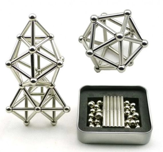 Неокуб магнитный конструктор Buckyballs n Buckybars | Неокуб железный | Магнитная PD-369 игрушка неокуб | Зображення 3