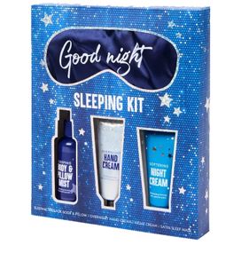 Подарочный набор Sleeping Kit (body mist, hand cream, night cream, sleep mask)