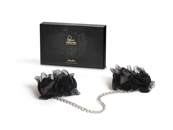 Наручники Bijoux Indiscrets - Frou Frou Organza handcuffs, атлас і органза, подарункова упаковка Sex Aura