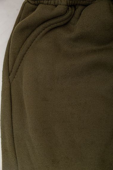 Спортивные штаны женские на флисе  -уценка, цвет хаки, 238R57828-U-15 | Зображення 5