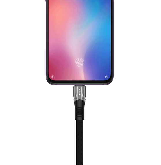 Плоский кабель Kaku KSC-278 USB - Micro USB 1.2 m - Black | Зображення 3