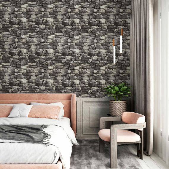 Самоклеючі шпалери сіра цегла 2800х450х1,8мм SW-00000724 | Зображення 5