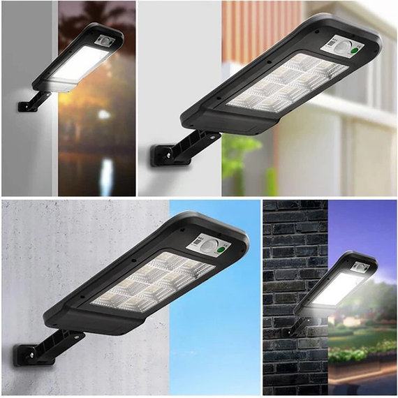 Уличный фонарь на столб Solar sensor light BK-120-8COB-B с датчиком движения и солнечной панелью | Зображення 2