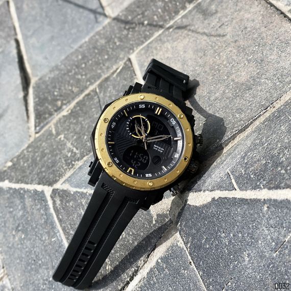 Чоловічий годинник Sanda 6012 Black-Gold | Зображення 6