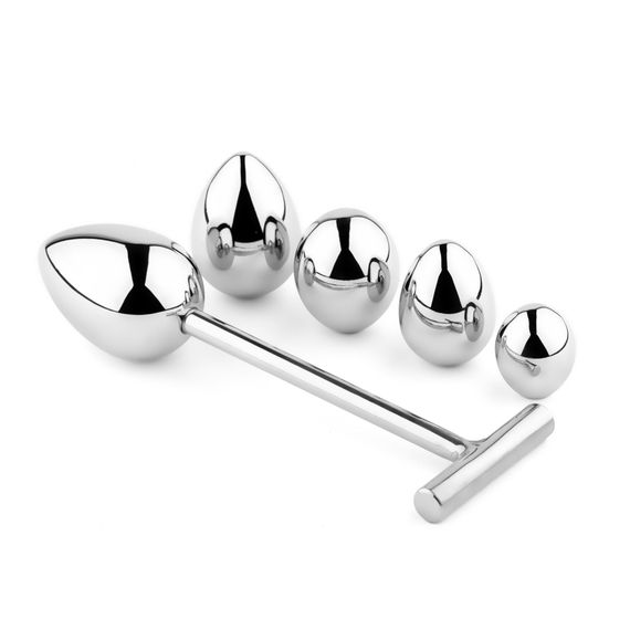Анальна пробка зі змінними елементами - Jewellery Metal Anal Plug No. 3 | Зображення 1