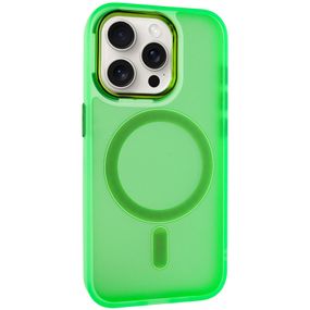 Чехол TPU+PC Lily with MagSafe для Apple iPhone 12 Pro Max (6.7") Neon Green