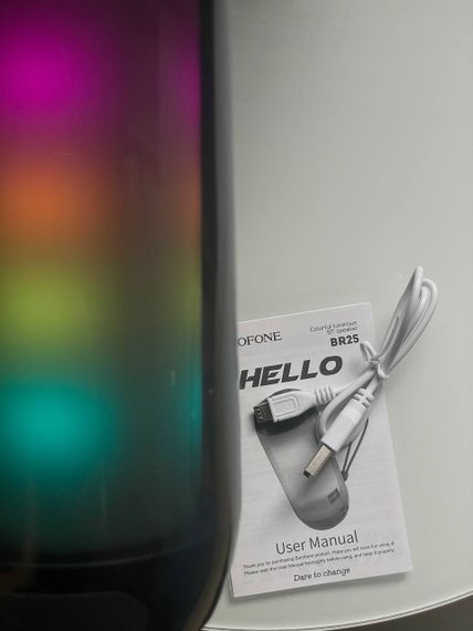 Бездротова колонка Borofone Light BR25 (Чорний) | Зображення 1