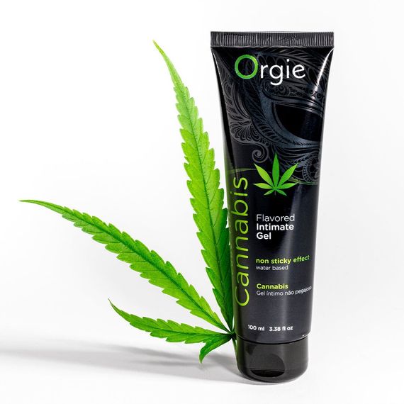 Лубрикант на водной основе Orgie Lube Tube Cannabis, 100 мл, съедобный, с маслом семян конопли | Зображення 3
