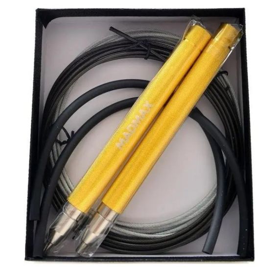 Скакалка швидкісна на підшипниках алюмінієва MadMax MFA-286 Speed jump rope Yellow 3 м (MFA-286-YEL-U) | Зображення 2