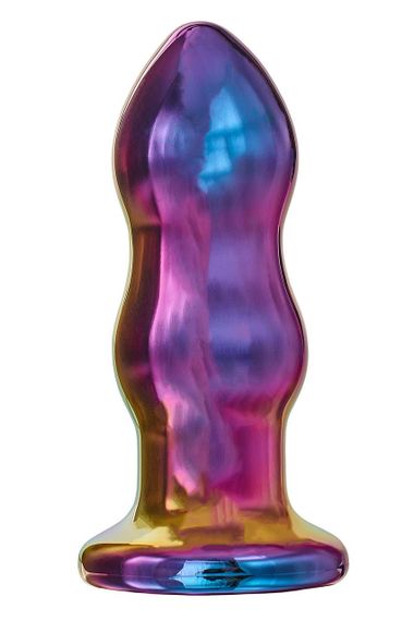 Анальна пробка із вібрацією дворівнева скляна Dream Toys GLAMOUR GLASS Sex Aura | Зображення 1