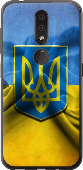 Чехол на Nokia 4.2 Флаг и герб Украины 1 "375u-1680-17620"