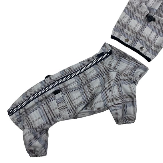 Дощовик на флiсi картатий сірий MF-24 | Зображення 3