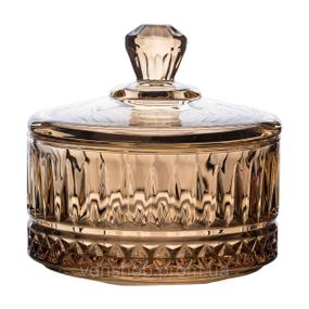 Цукерниця з кришкою Ø 10 см скляна HP-YH-75