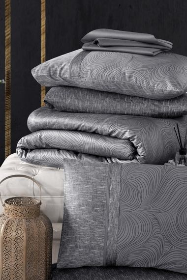 Постільна білизна La Romano Premium Satin 200×220 Nesy Grey | Зображення 1
