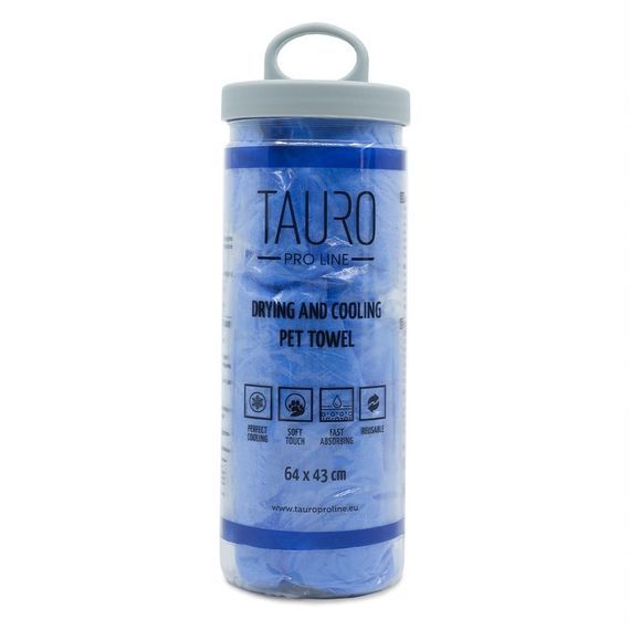 Полотенце для собак и котов Tauro Pro Line, 64 х 43 см, синий