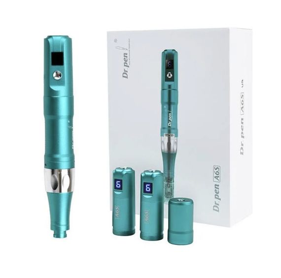 Бездротовий Дермапен 6 Режимів + 2 Насадки Автономний Електричний Мезороллер Для Обличчя та Тіла Dr.Pen А6s