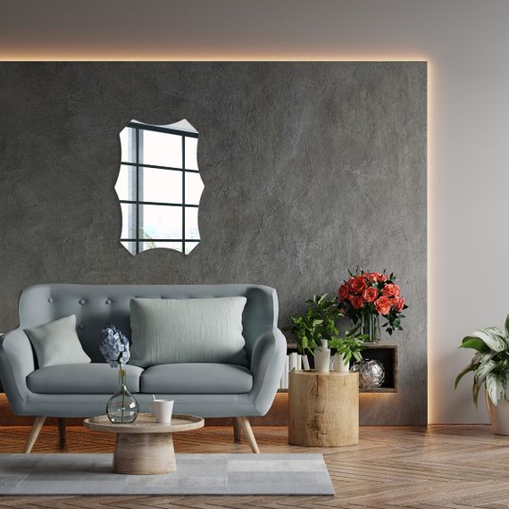 Дзеркальна наліпка (акрил) 3D 40*60cm*2mm Silver (S) SW-00001521 | Зображення 5